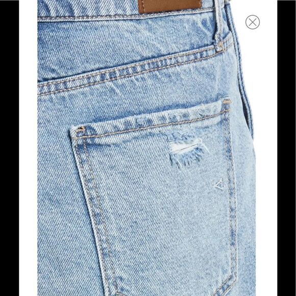 Hidden Frayed Denim Short Overalls - Picture 8 of 13